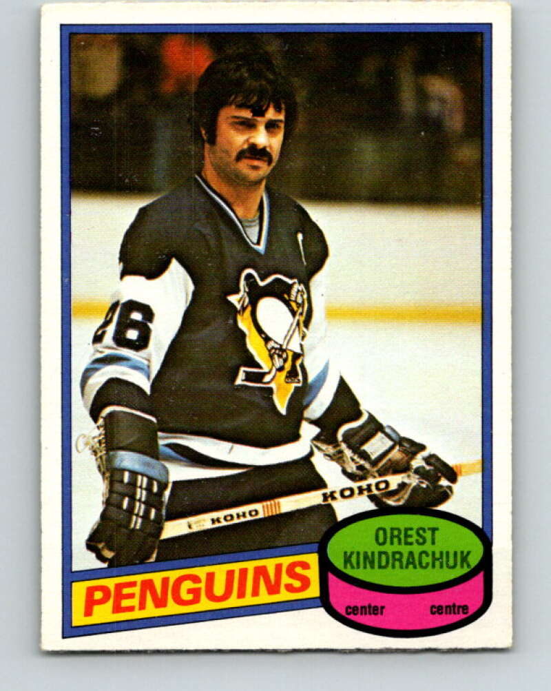 1980-81 O-Pee-Chee #292 Orest Kindrachuk Pittsburgh Penguins V40041