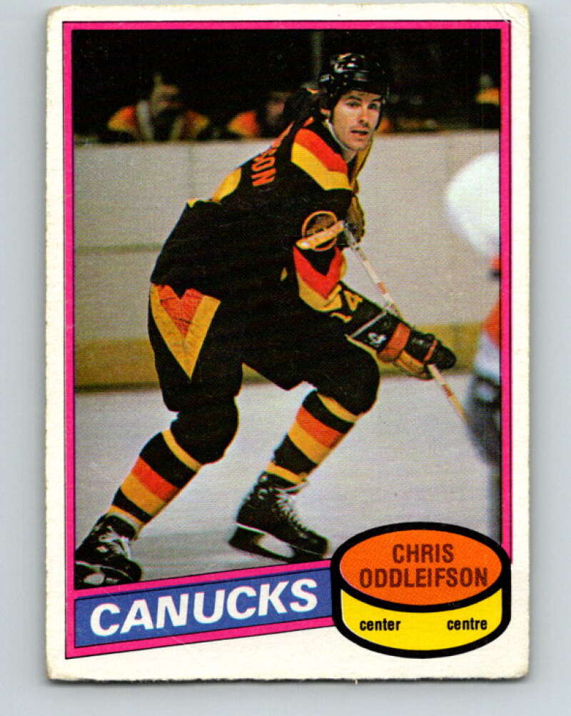 1980-81 O-Pee-Chee #295 Chris Oddleifson Vancouver Canucks V40066