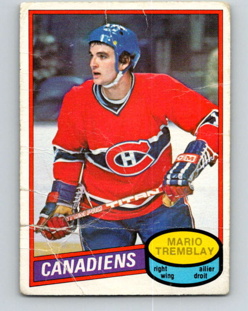 1980-81 O-Pee-Chee #297 Mario Tremblay Montreal Canadiens V40093
