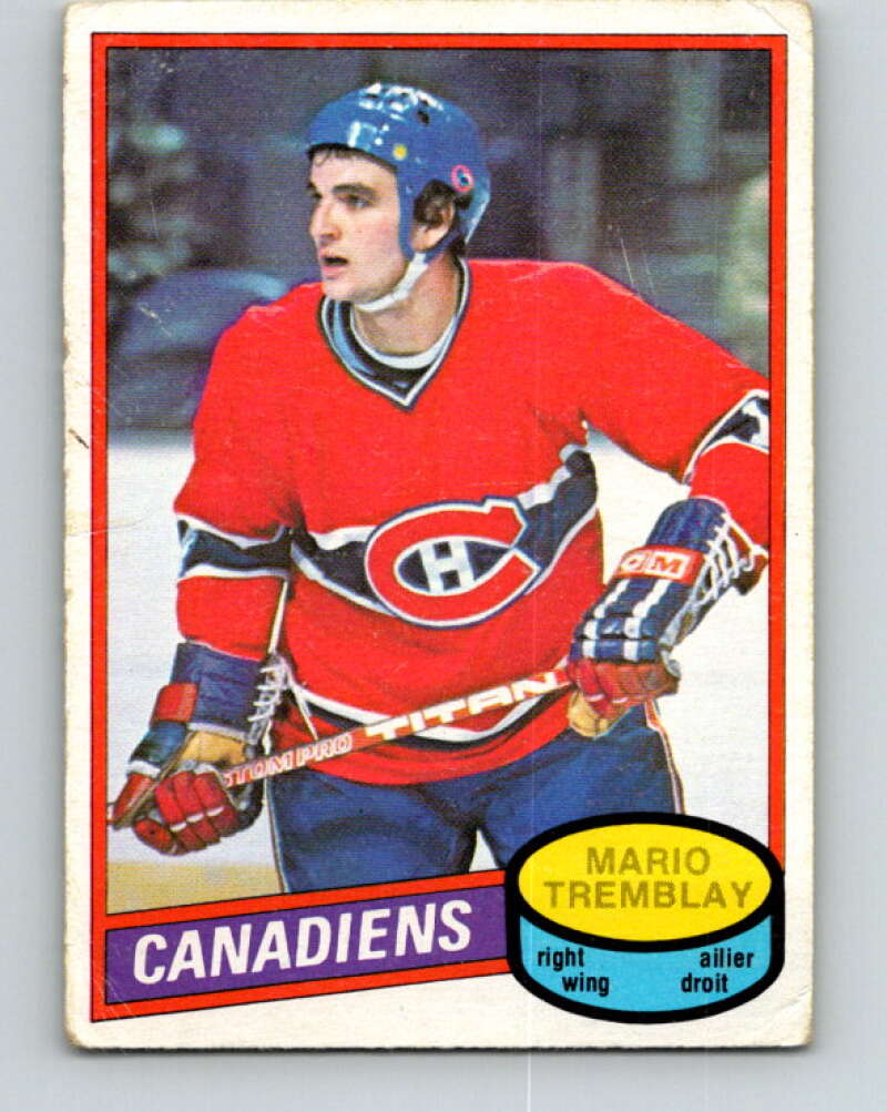 1980-81 O-Pee-Chee #297 Mario Tremblay Montreal Canadiens V40099