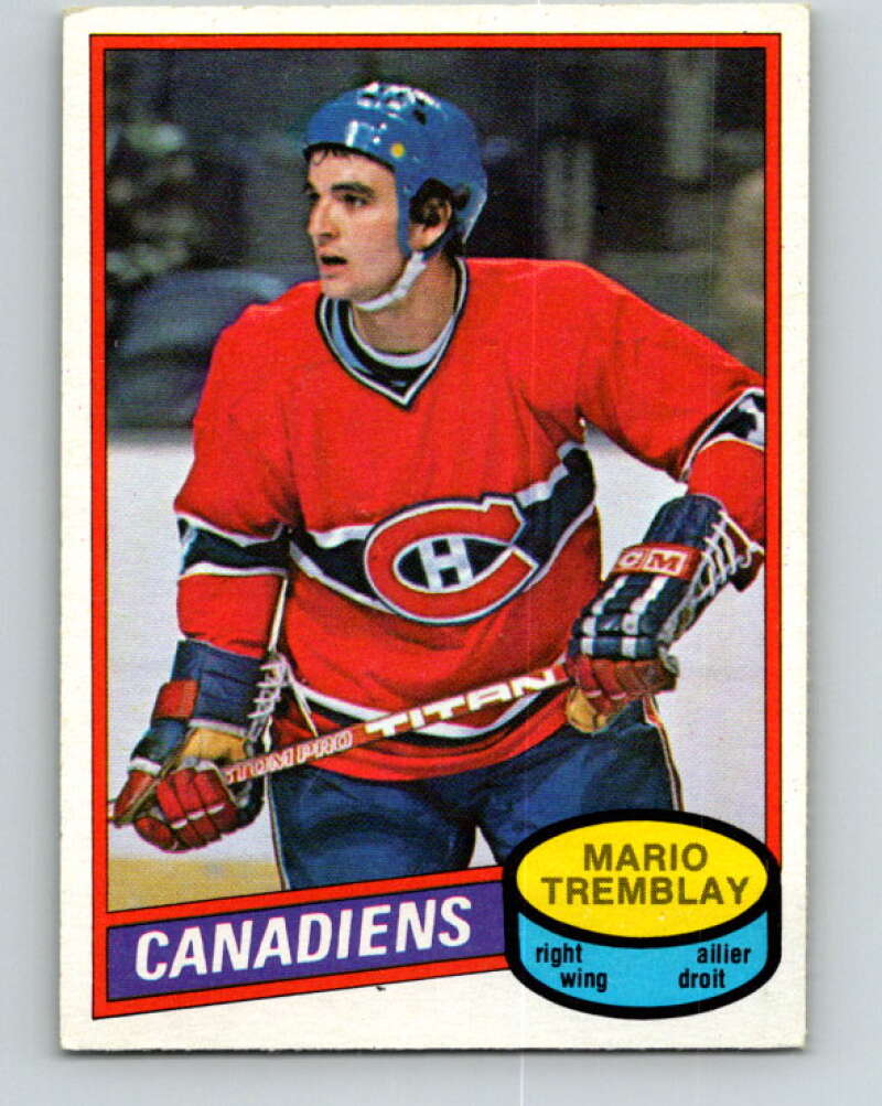 1980-81 O-Pee-Chee #297 Mario Tremblay Montreal Canadiens V40100