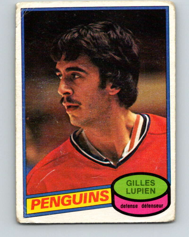 1980-81 O-Pee-Chee #298 Gilles Lupien RC Rookie Pittsburgh Penguins V40106