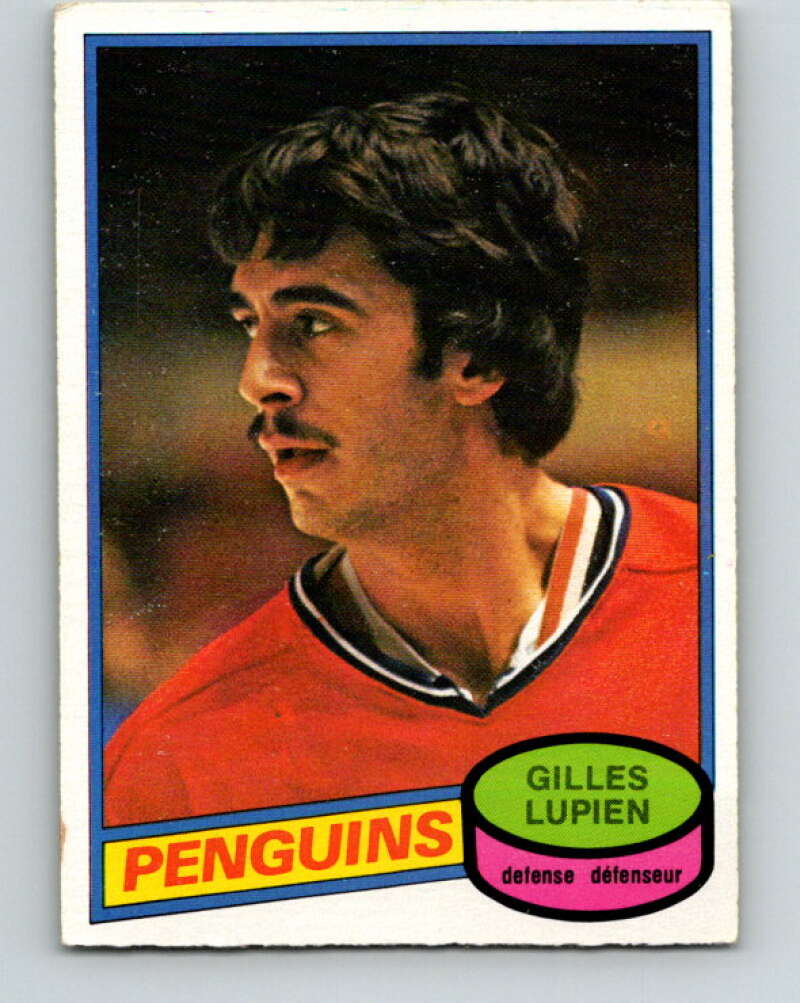 1980-81 O-Pee-Chee #298 Gilles Lupien RC Rookie Pittsburgh Penguins V40107