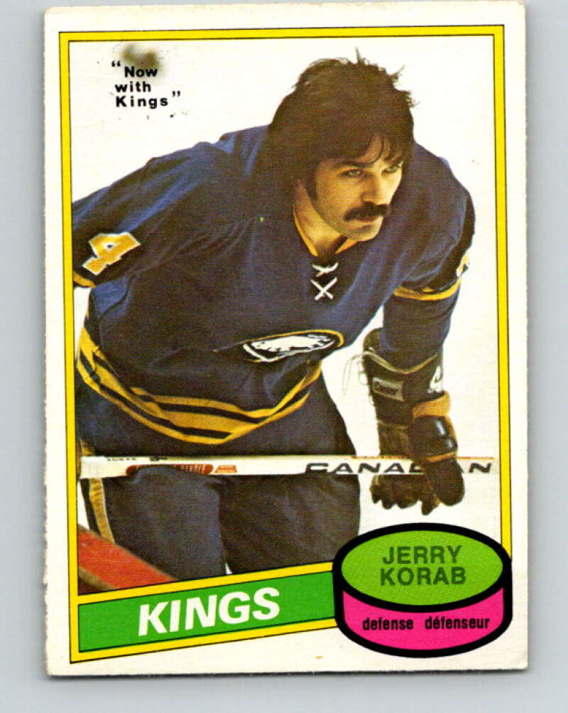 1980-81 O-Pee-Chee #300 Jerry Korab Los Angeles Kings V40125