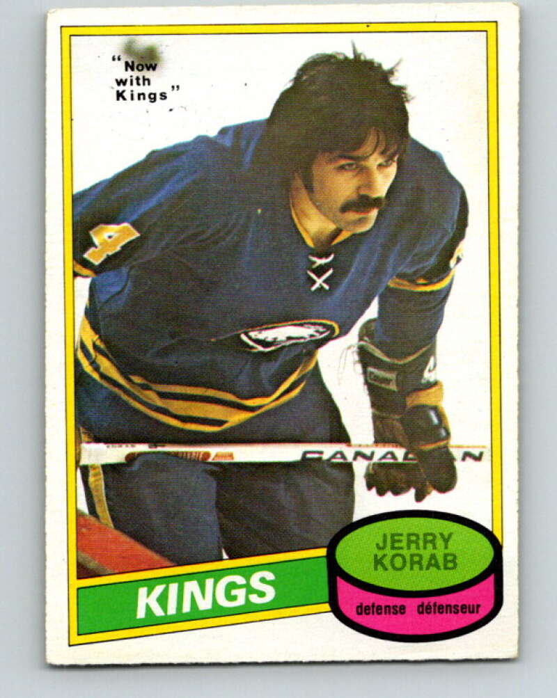 1980-81 O-Pee-Chee #300 Jerry Korab Los Angeles Kings V40128