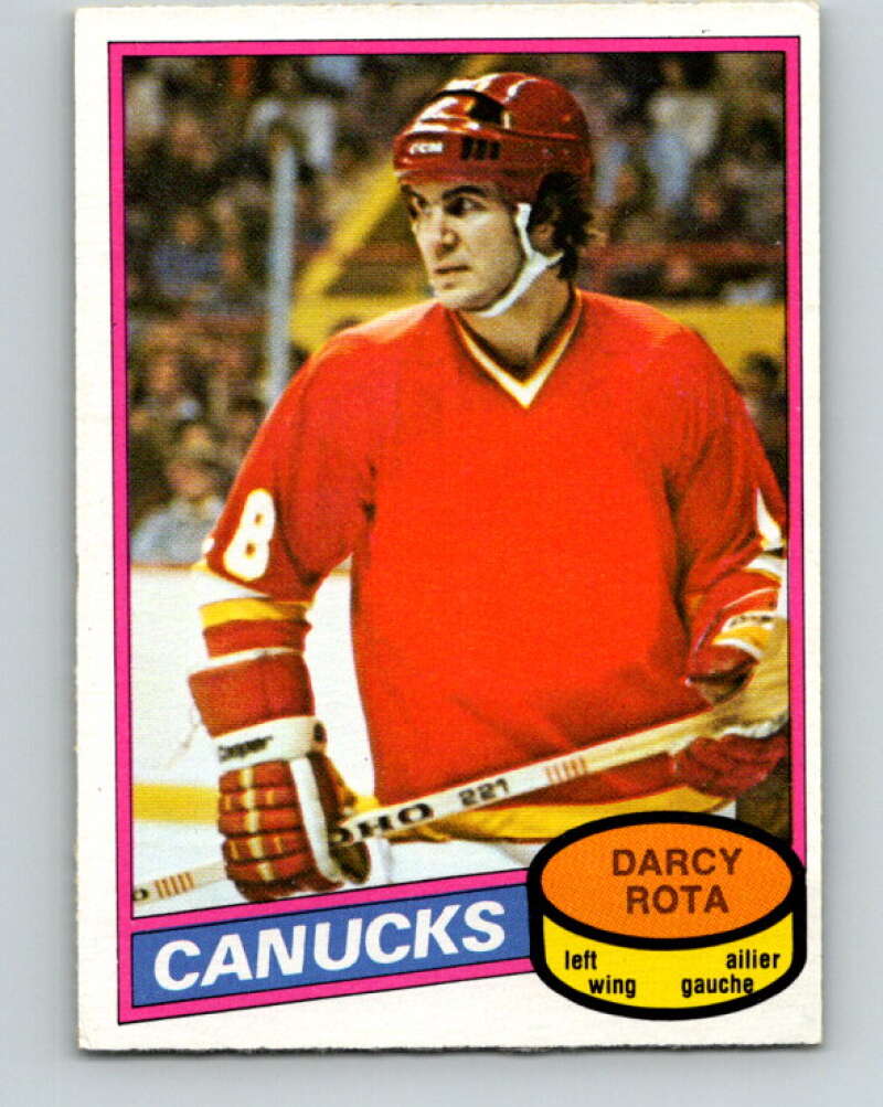 1980-81 O-Pee-Chee #301 Darcy Rota Vancouver Canucks V40136