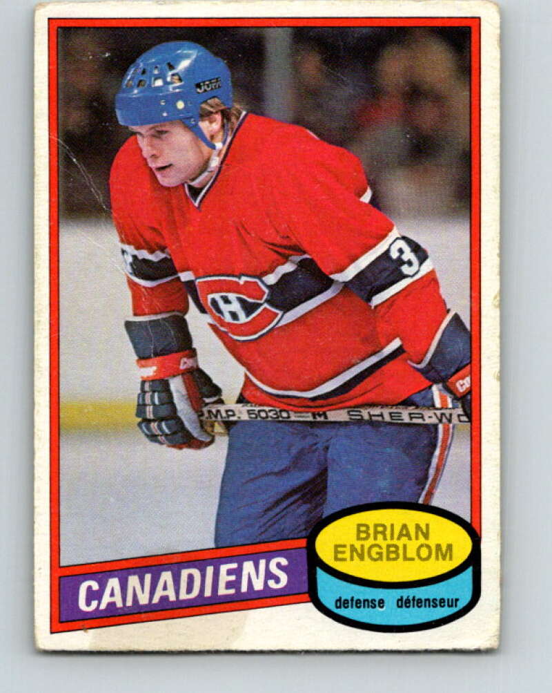 1980-81 O-Pee-Chee #304 Brian Engblom Montreal Canadiens V40174