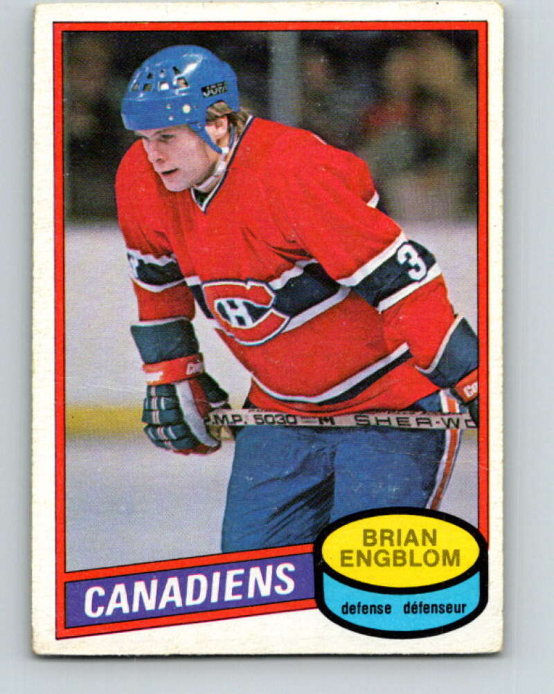 1980-81 O-Pee-Chee #304 Brian Engblom Montreal Canadiens V40176