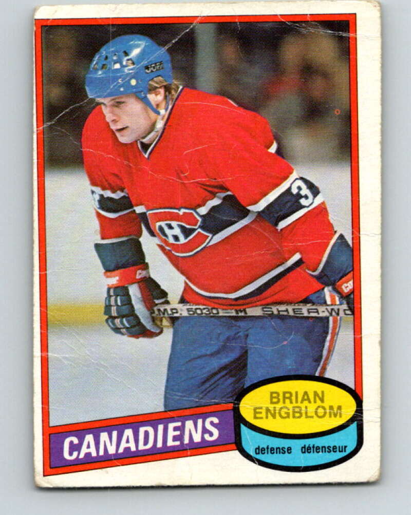 1980-81 O-Pee-Chee #304 Brian Engblom Montreal Canadiens V40178