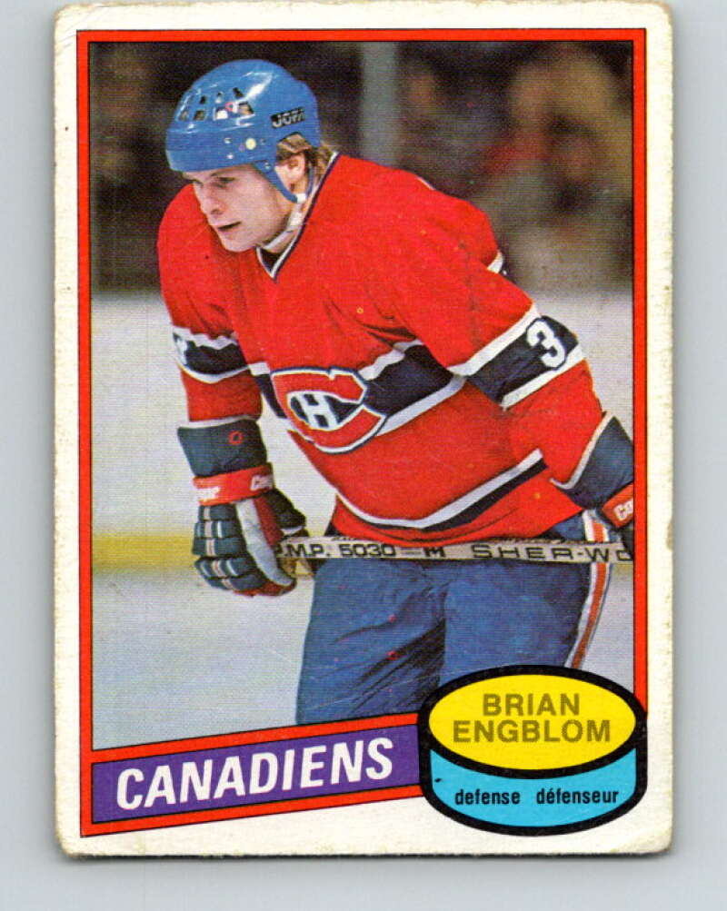 1980-81 O-Pee-Chee #304 Brian Engblom Montreal Canadiens V40186