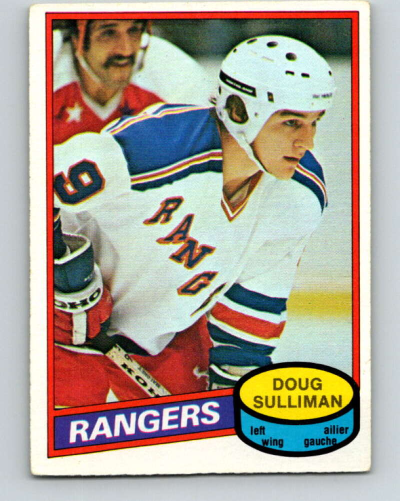 1980-81 O-Pee-Chee #306 Doug Sulliman RC Rookie New York Rangers V40192