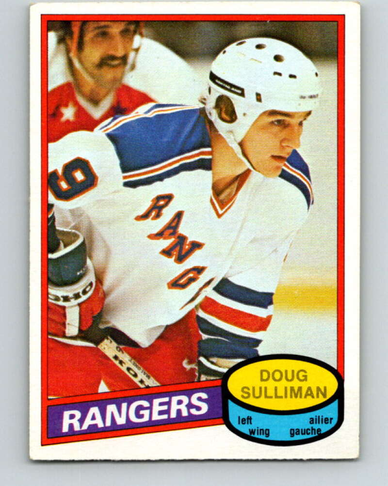 1980-81 O-Pee-Chee #306 Doug Sulliman RC Rookie New York Rangers V40193