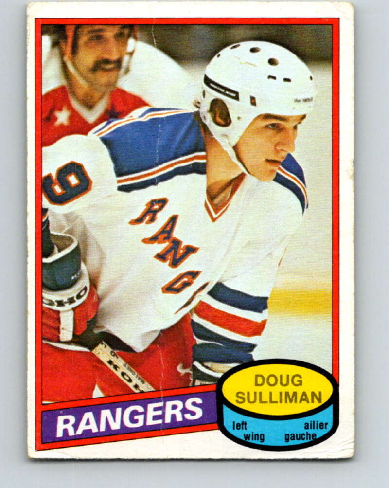 1980-81 O-Pee-Chee #306 Doug Sulliman RC Rookie New York Rangers V40194