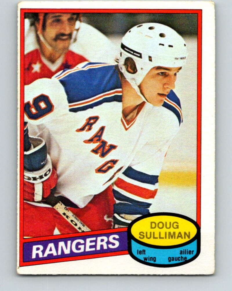 1980-81 O-Pee-Chee #306 Doug Sulliman RC Rookie New York Rangers V40196