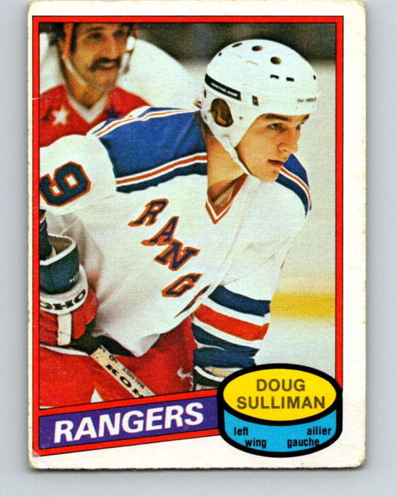 1980-81 O-Pee-Chee #306 Doug Sulliman RC Rookie New York Rangers V40197