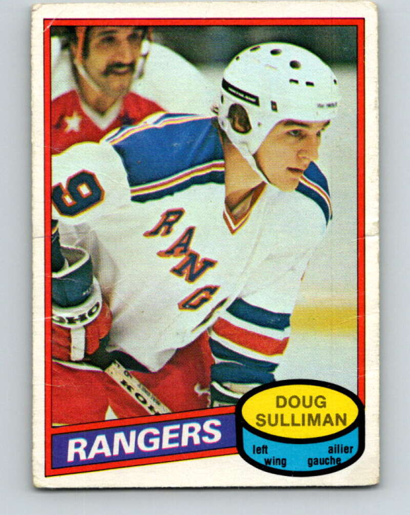 1980-81 O-Pee-Chee #306 Doug Sulliman RC Rookie New York Rangers V40199