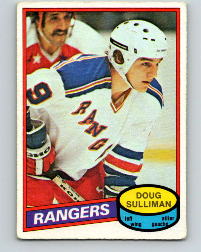 1980-81 O-Pee-Chee #306 Doug Sulliman RC Rookie New York Rangers V40201