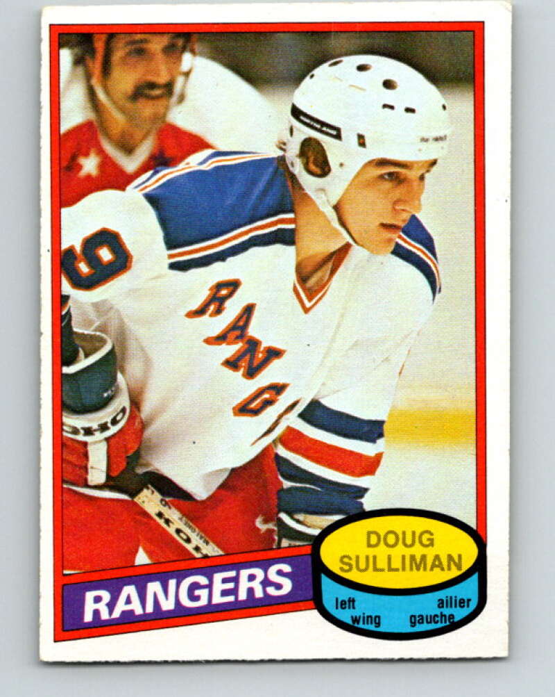 1980-81 O-Pee-Chee #306 Doug Sulliman RC Rookie New York Rangers V40205
