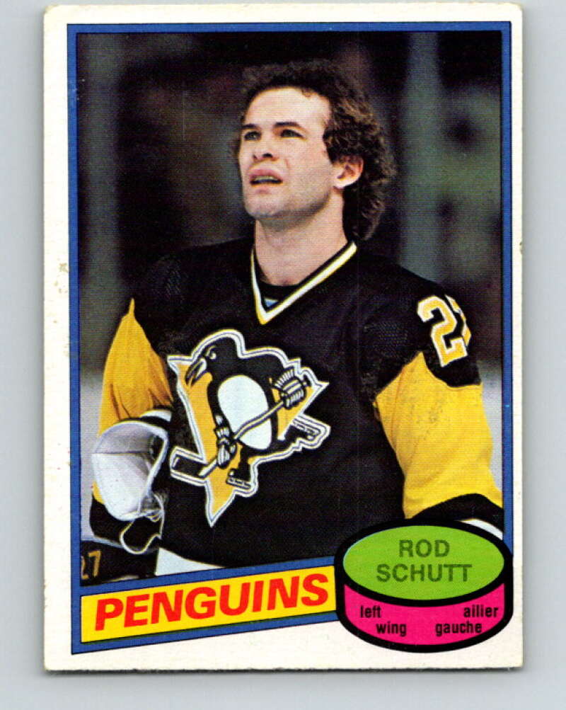 1980-81 O-Pee-Chee #307 Rod Schutt Pittsburgh Penguins V40207