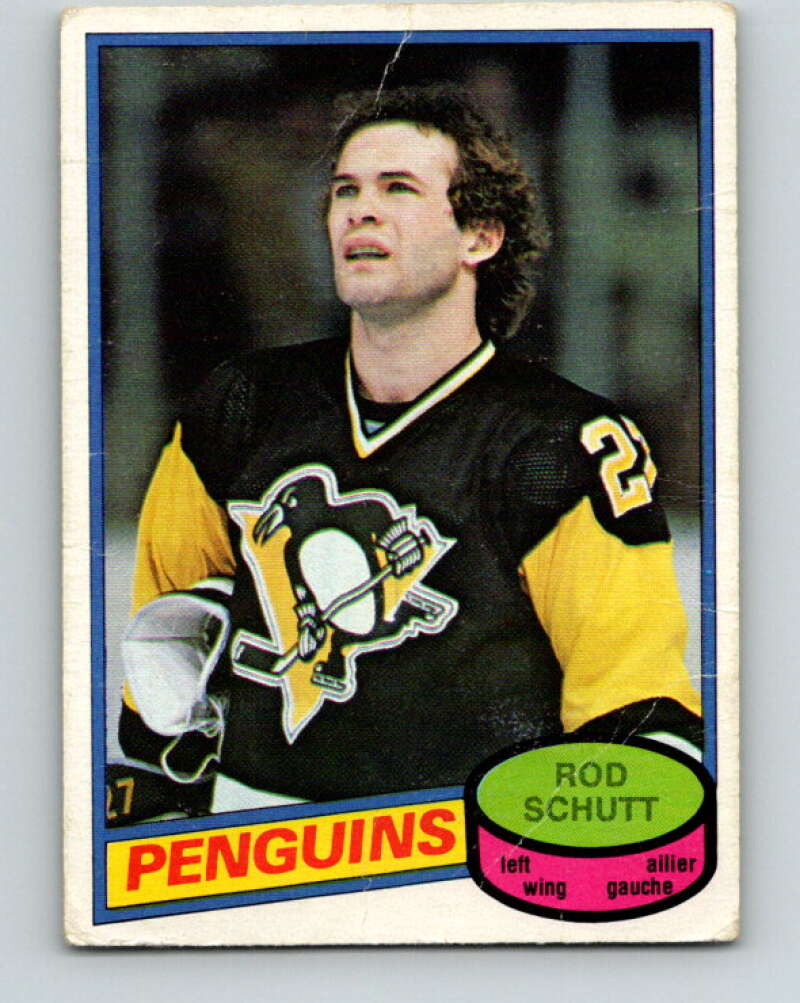 1980-81 O-Pee-Chee #307 Rod Schutt Pittsburgh Penguins V40209