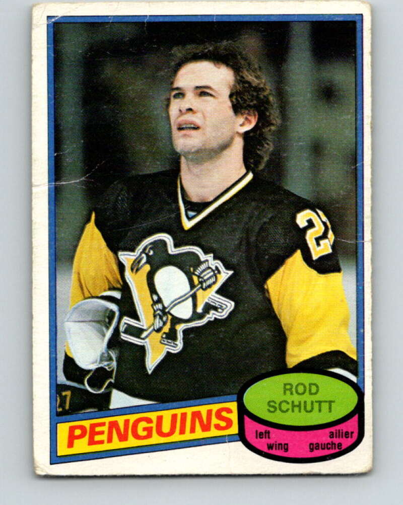 1980-81 O-Pee-Chee #307 Rod Schutt Pittsburgh Penguins V40210