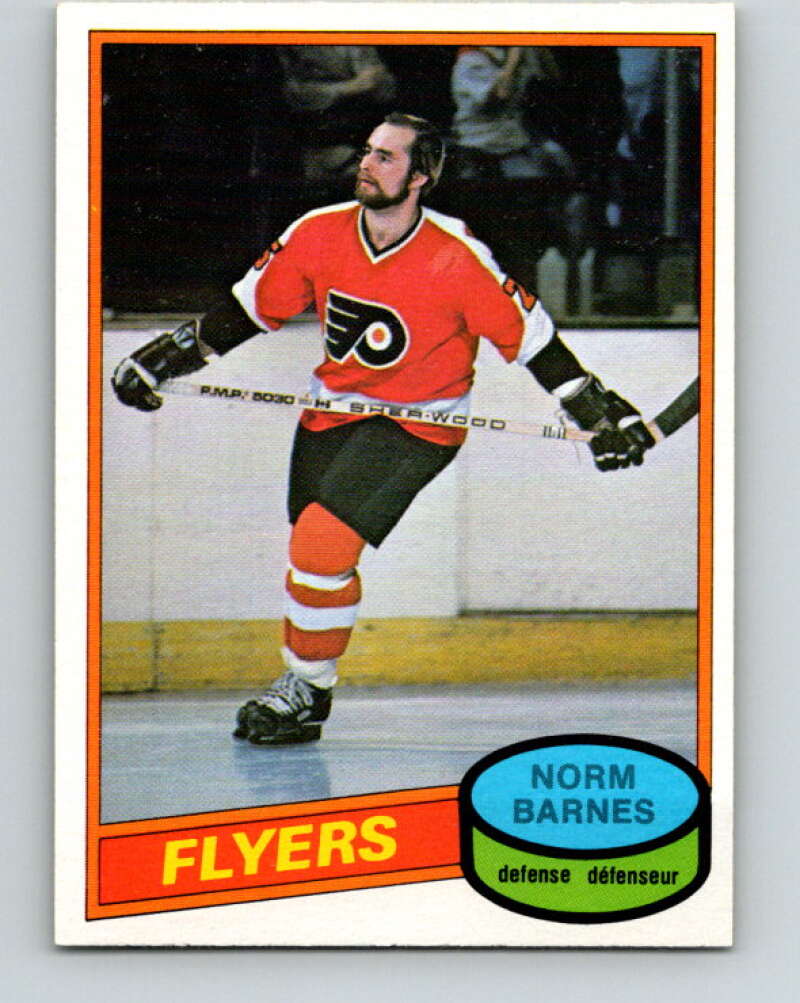 1980-81 O-Pee-Chee #308 Norm Barnes RC Rookie Philadelphia Flyers V40213
