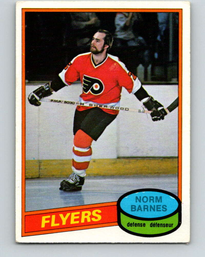 1980-81 O-Pee-Chee #308 Norm Barnes RC Rookie Philadelphia Flyers V40220