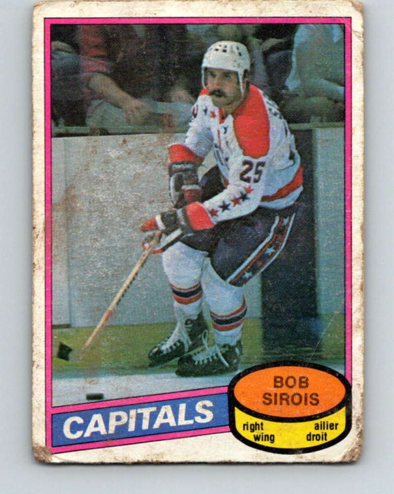 1980-81 O-Pee-Chee #313 Bob Sirois Washington Capitals V40275