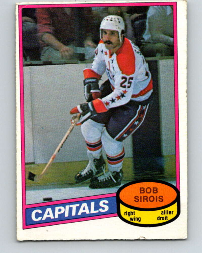 1980-81 O-Pee-Chee #313 Bob Sirois Washington Capitals V40276