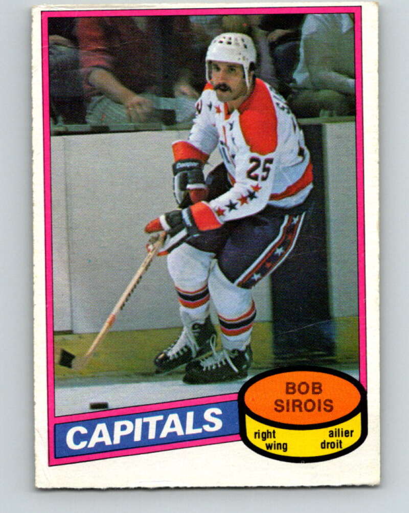1980-81 O-Pee-Chee #313 Bob Sirois Washington Capitals V40277