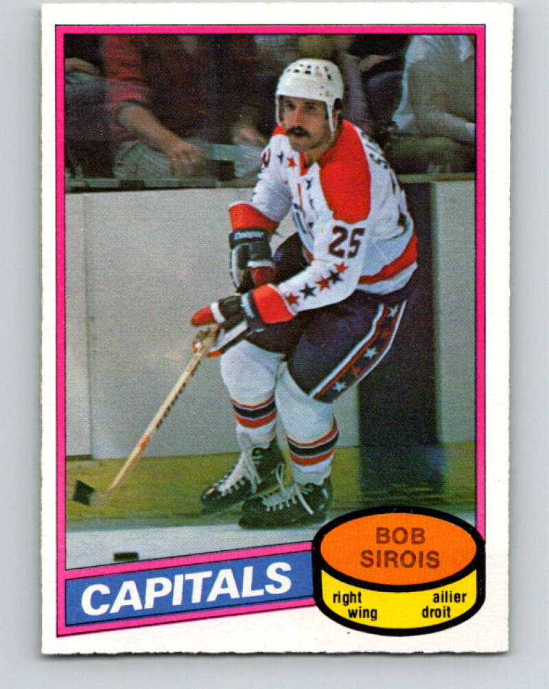 1980-81 O-Pee-Chee #313 Bob Sirois Washington Capitals V40278