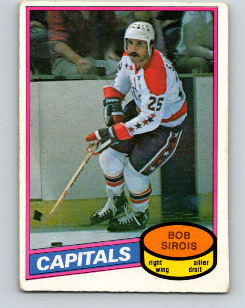 1980-81 O-Pee-Chee #313 Bob Sirois Washington Capitals V40279