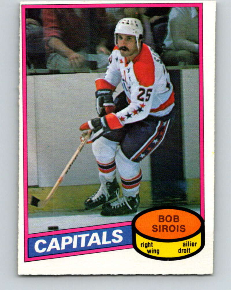 1980-81 O-Pee-Chee #313 Bob Sirois Washington Capitals V40280