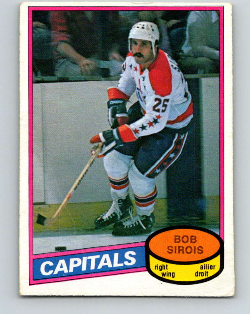 1980-81 O-Pee-Chee #313 Bob Sirois Washington Capitals V40281
