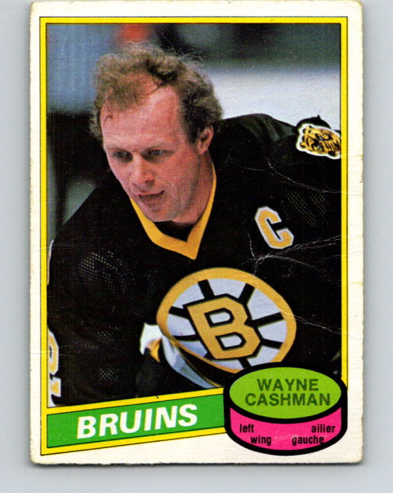 1980-81 O-Pee-Chee #318 Wayne Cashman Boston Bruins V40315