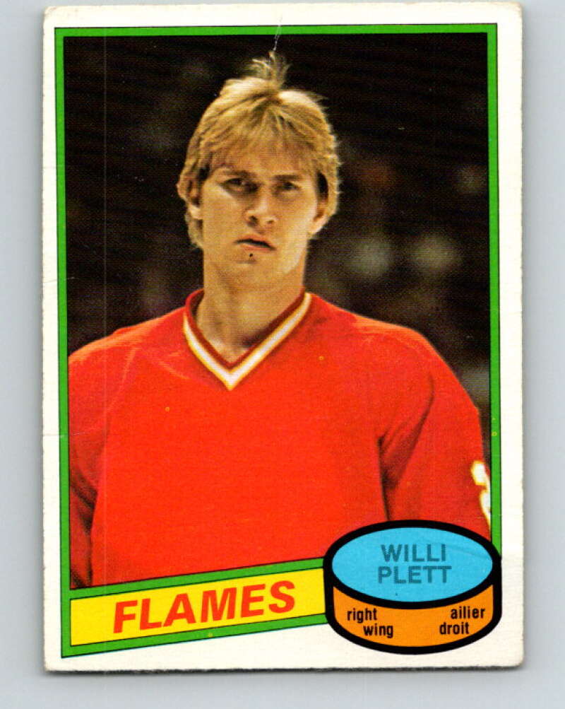 1980-81 O-Pee-Chee #320 Willi Plett Calgary Flames V40318