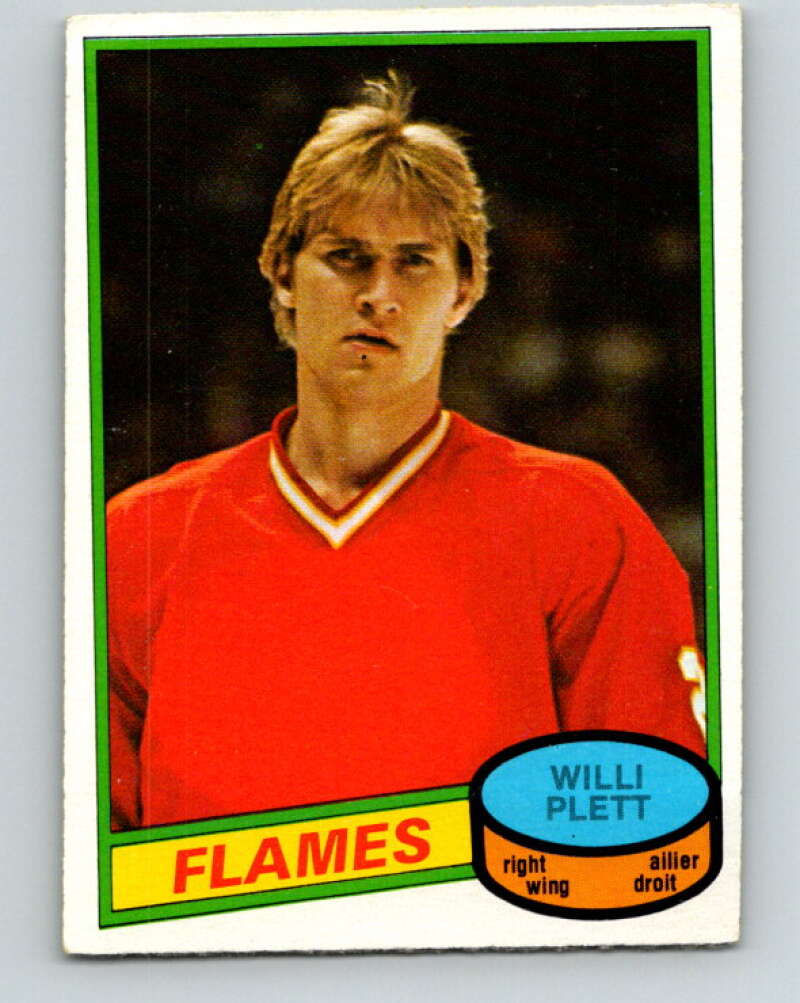 1980-81 O-Pee-Chee #320 Willi Plett Calgary Flames V40319