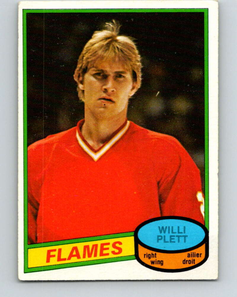 1980-81 O-Pee-Chee #320 Willi Plett Calgary Flames V40320