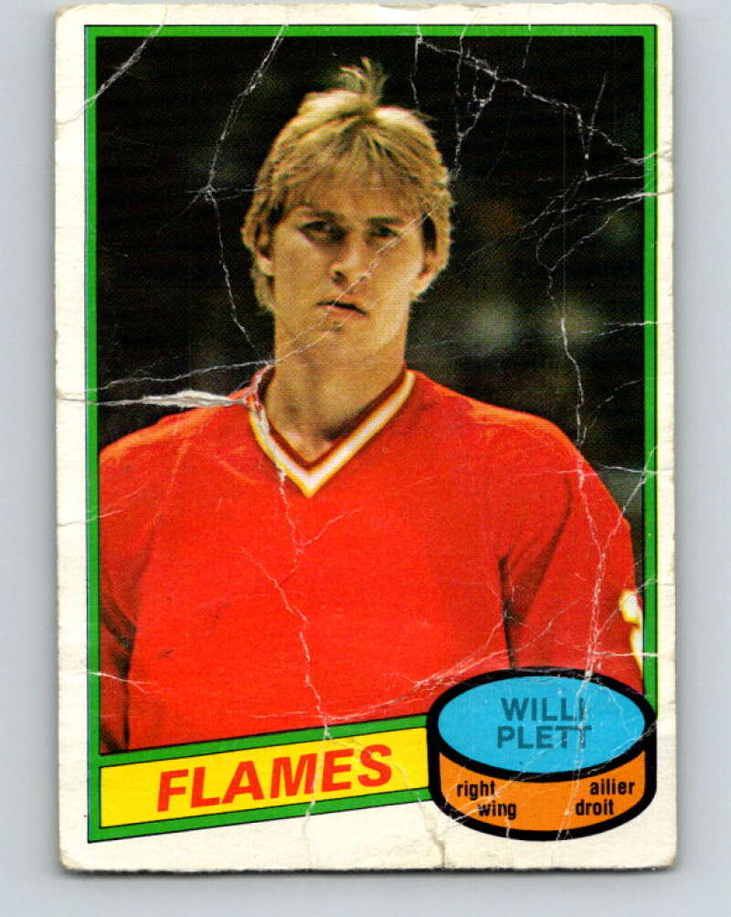 1980-81 O-Pee-Chee #320 Willi Plett Calgary Flames V40323
