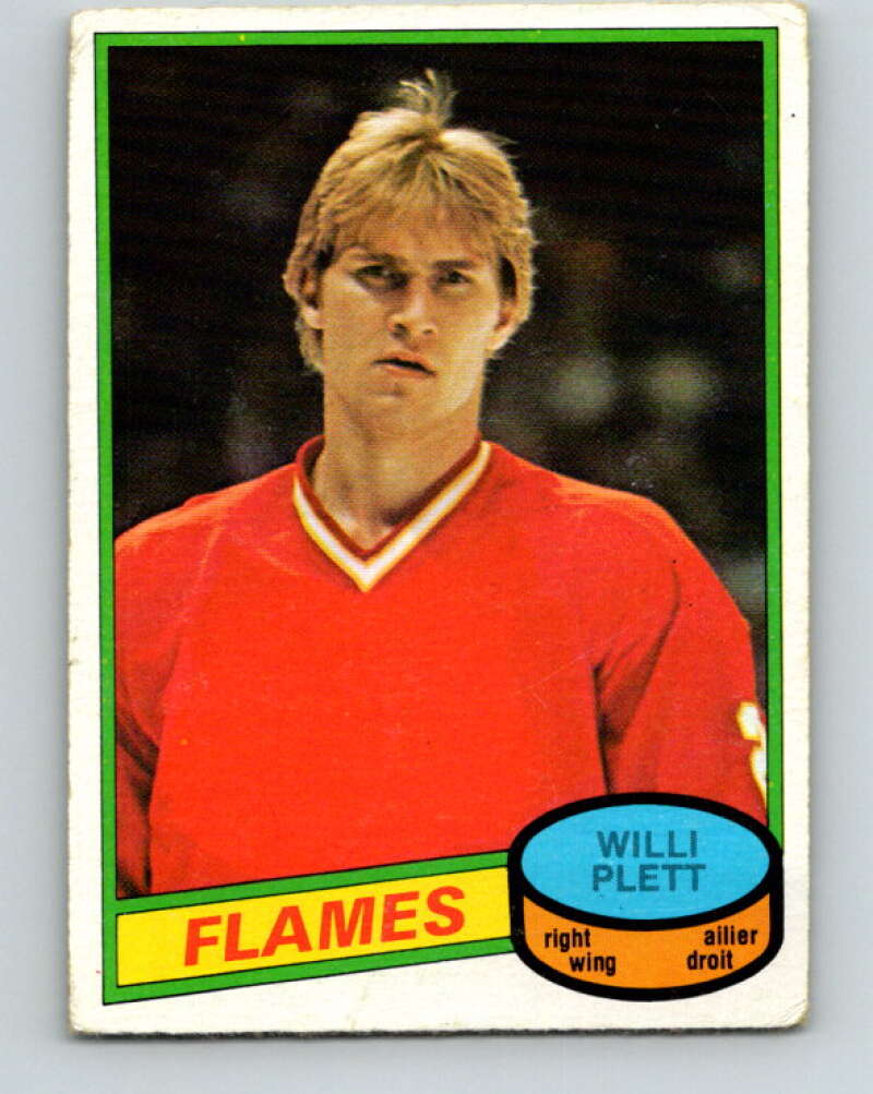 1980-81 O-Pee-Chee #320 Willi Plett Calgary Flames V40324