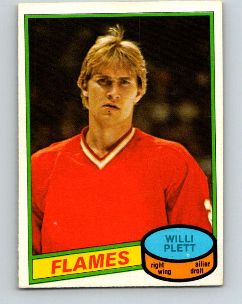 1980-81 O-Pee-Chee #320 Willi Plett Calgary Flames V40326