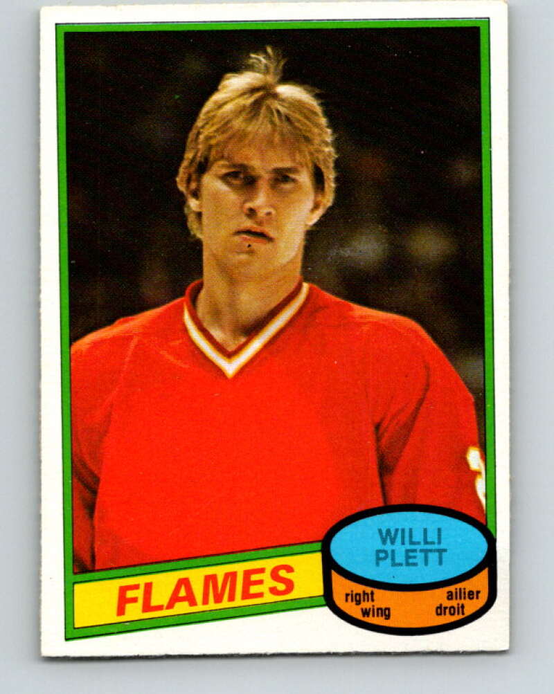 1980-81 O-Pee-Chee #320 Willi Plett Calgary Flames V40328