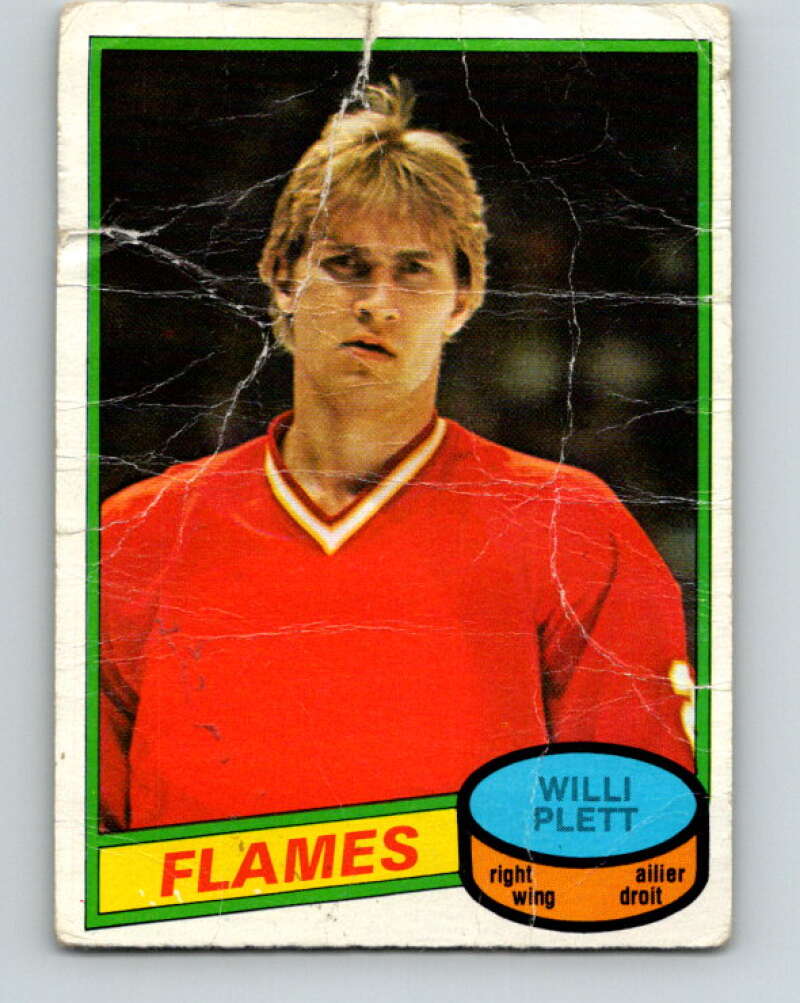 1980-81 O-Pee-Chee #320 Willi Plett Calgary Flames V40329