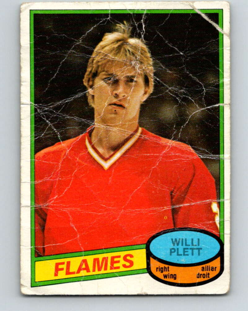 1980-81 O-Pee-Chee #320 Willi Plett Calgary Flames V40330