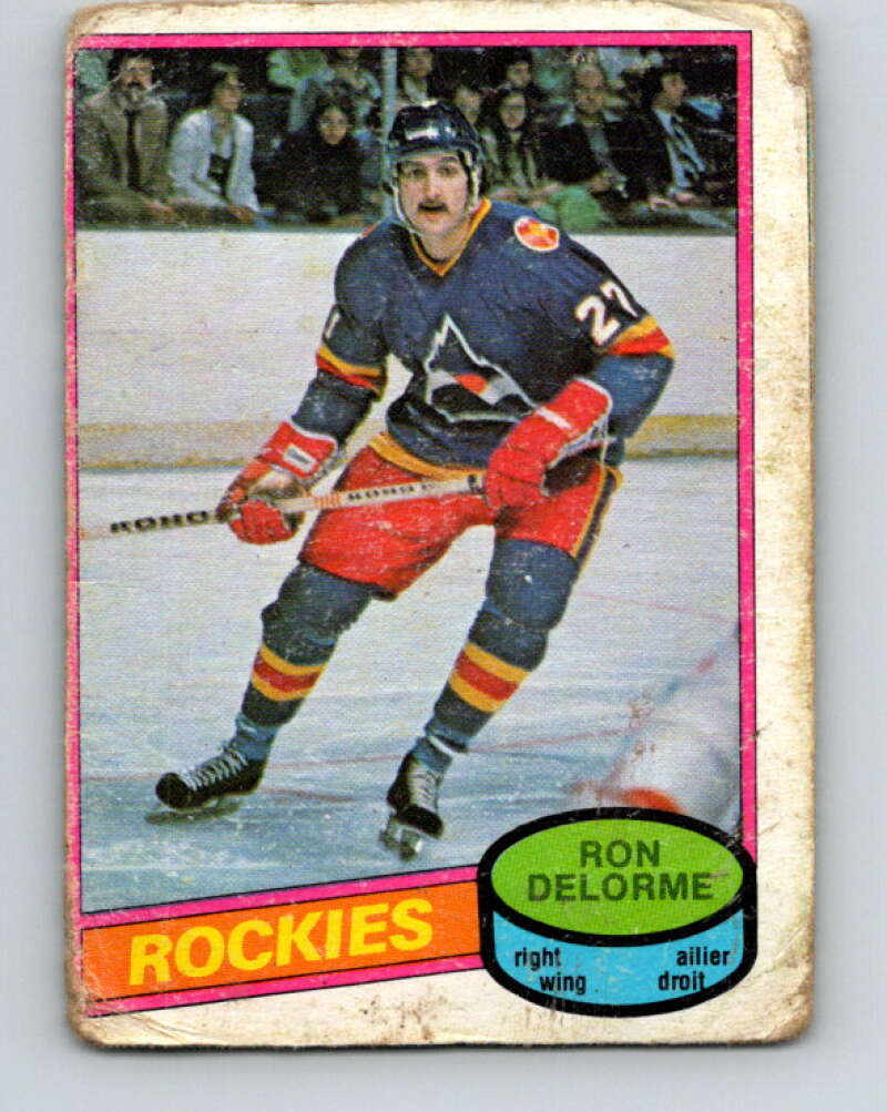 1980-81 O-Pee-Chee #321 Ron Delorme Colorado Rockies V40339