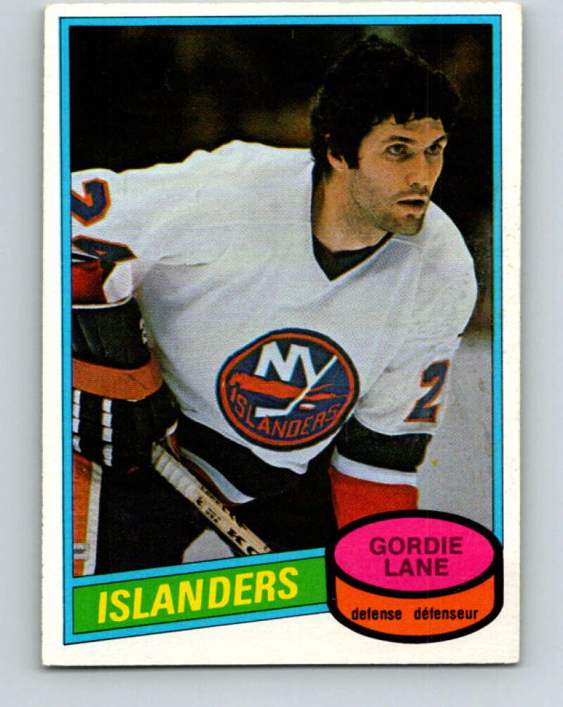 1980-81 O-Pee-Chee #323 Gord Lane New York Islanders V40358