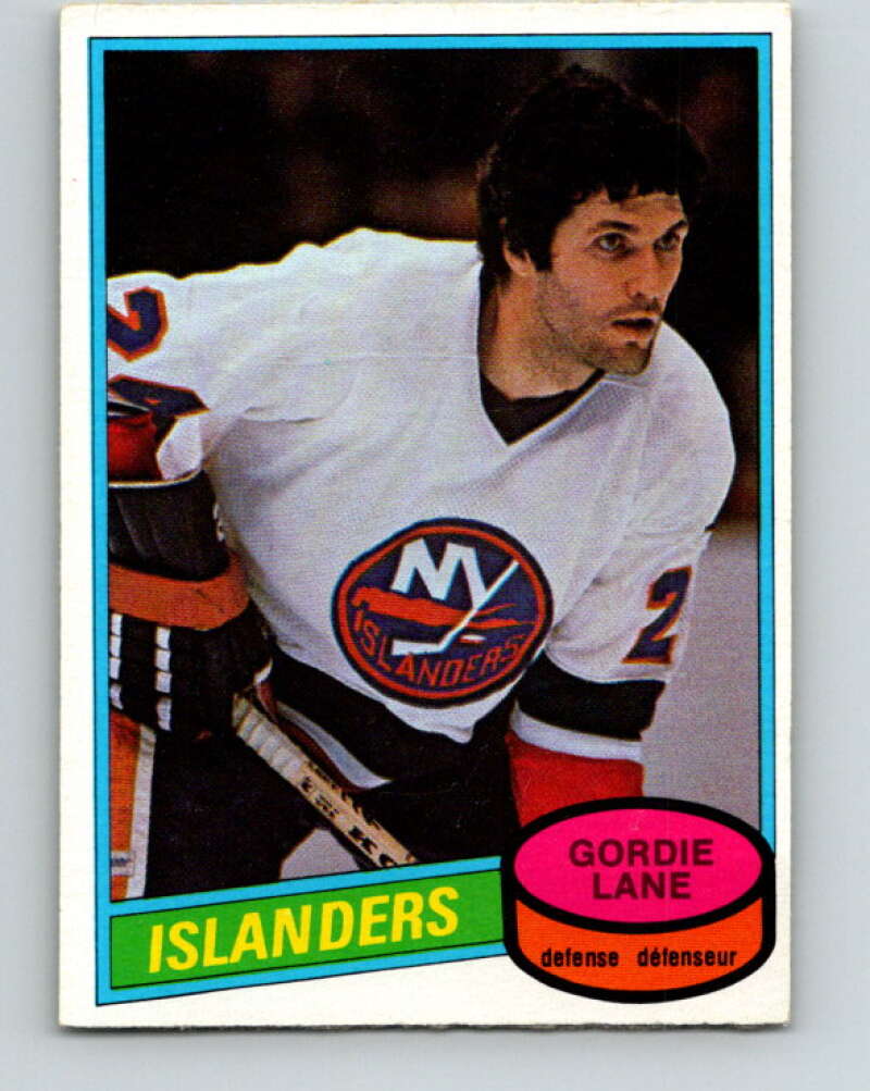1980-81 O-Pee-Chee #323 Gord Lane New York Islanders V40361