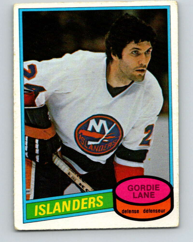 1980-81 O-Pee-Chee #323 Gord Lane New York Islanders V40362