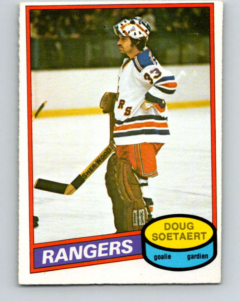 1980-81 O-Pee-Chee #324 Doug Soetaert RC Rookie New York Rangers V40369