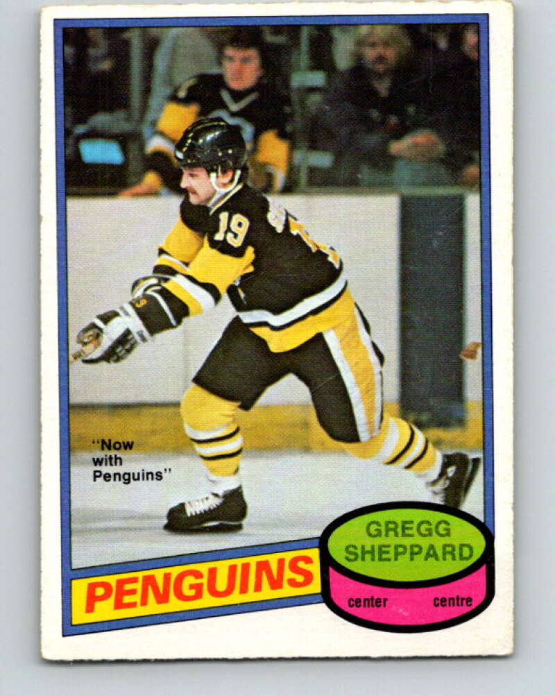 1980-81 O-Pee-Chee #325 Gregg Sheppard Pittsburgh Penguins V40374